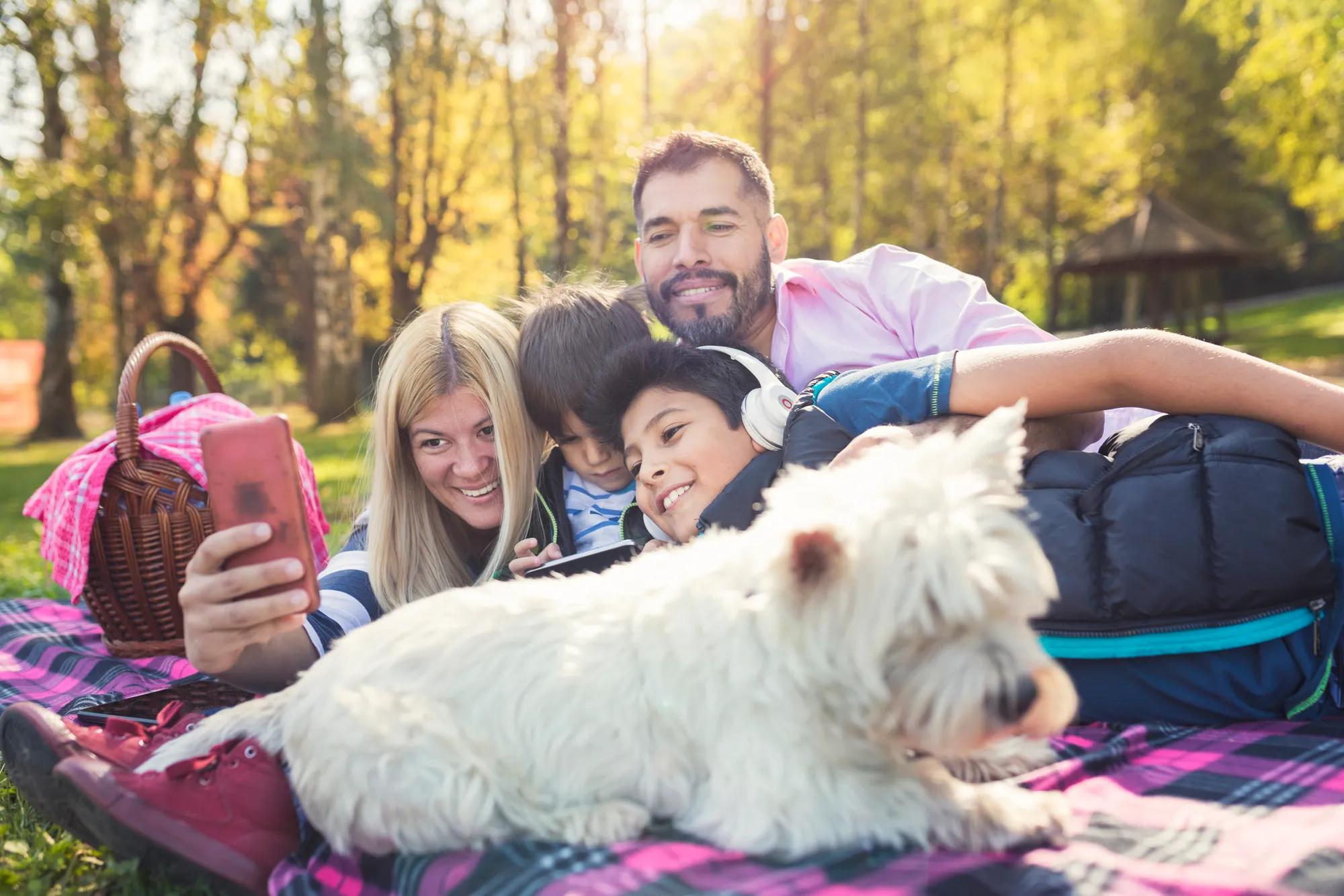 Family outside