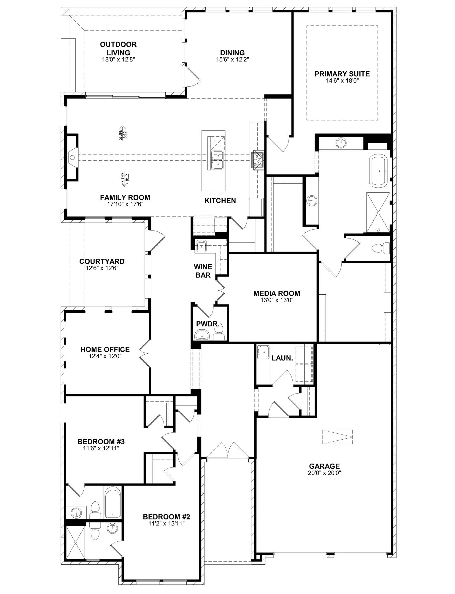 Gabriella floor plan drawing