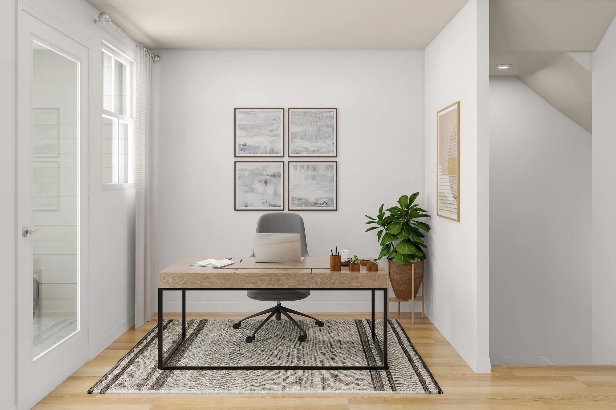 New townhome home office space