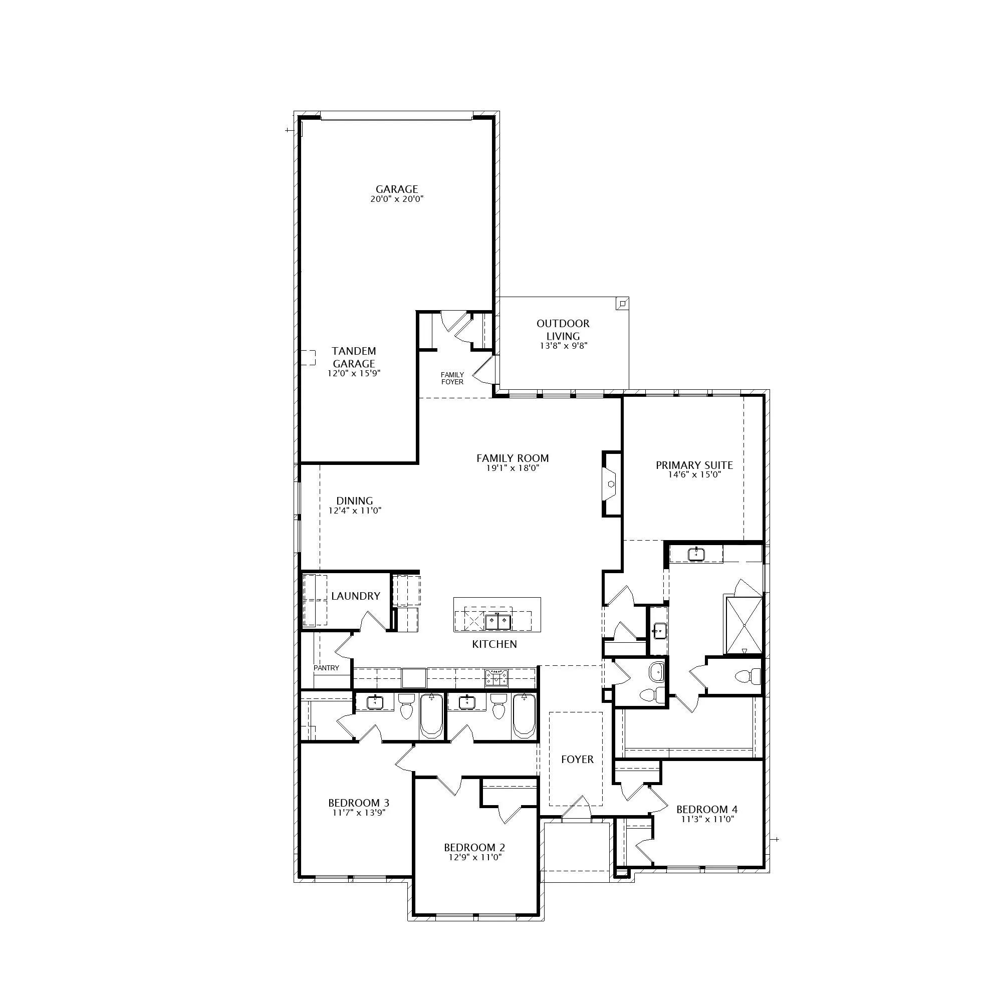 Maranda floor plan drawing