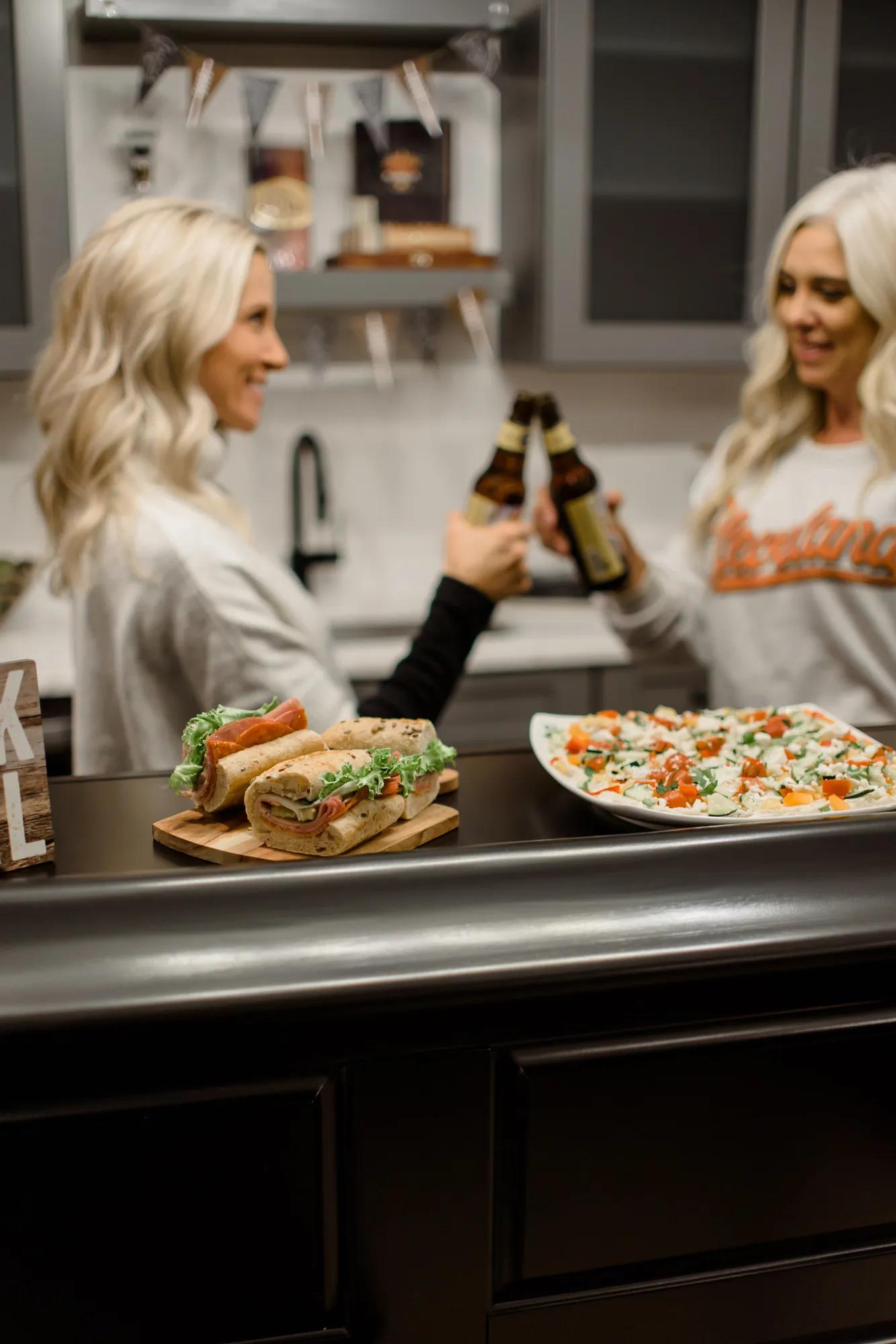 A game day themed event in a gorgeous custom home