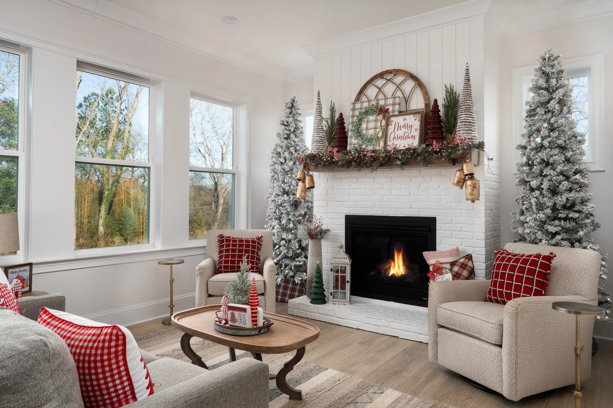 Stacey Collins- Holiday decorated custom Drees home
