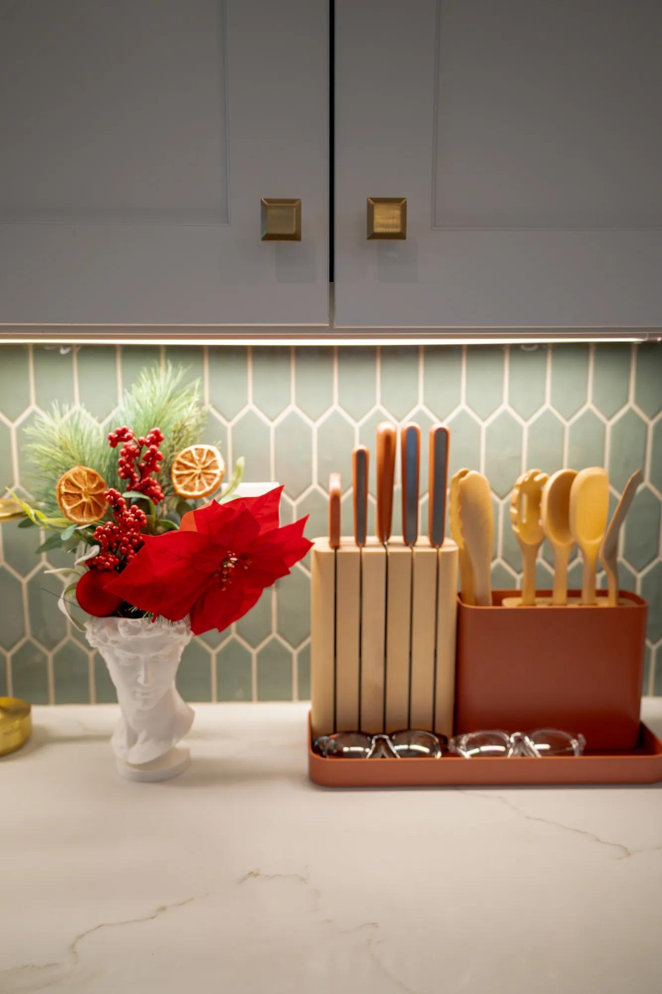 The gorgeous custom kitchen of the Midwest Husbands