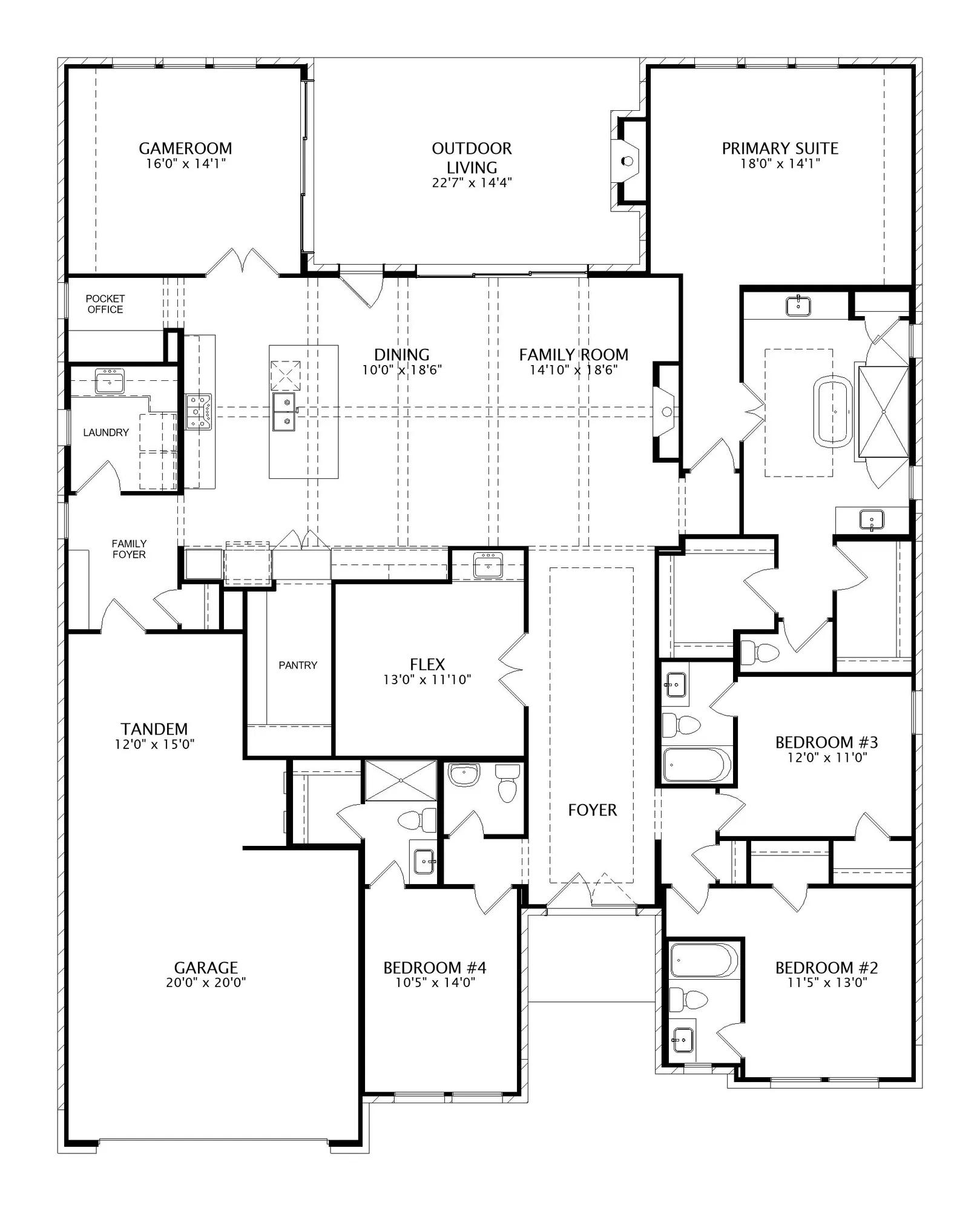 Overlook floor plan drawing