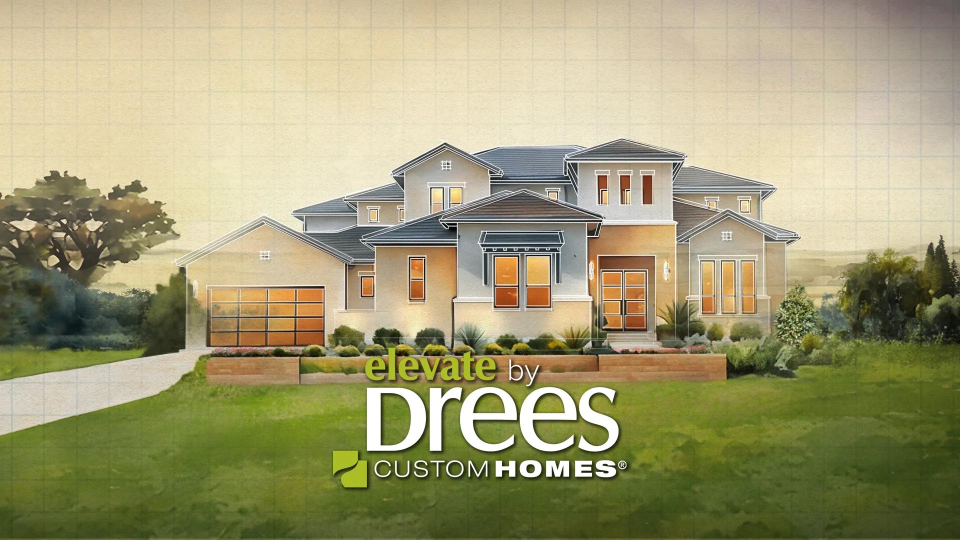 custom home watercolor rendering