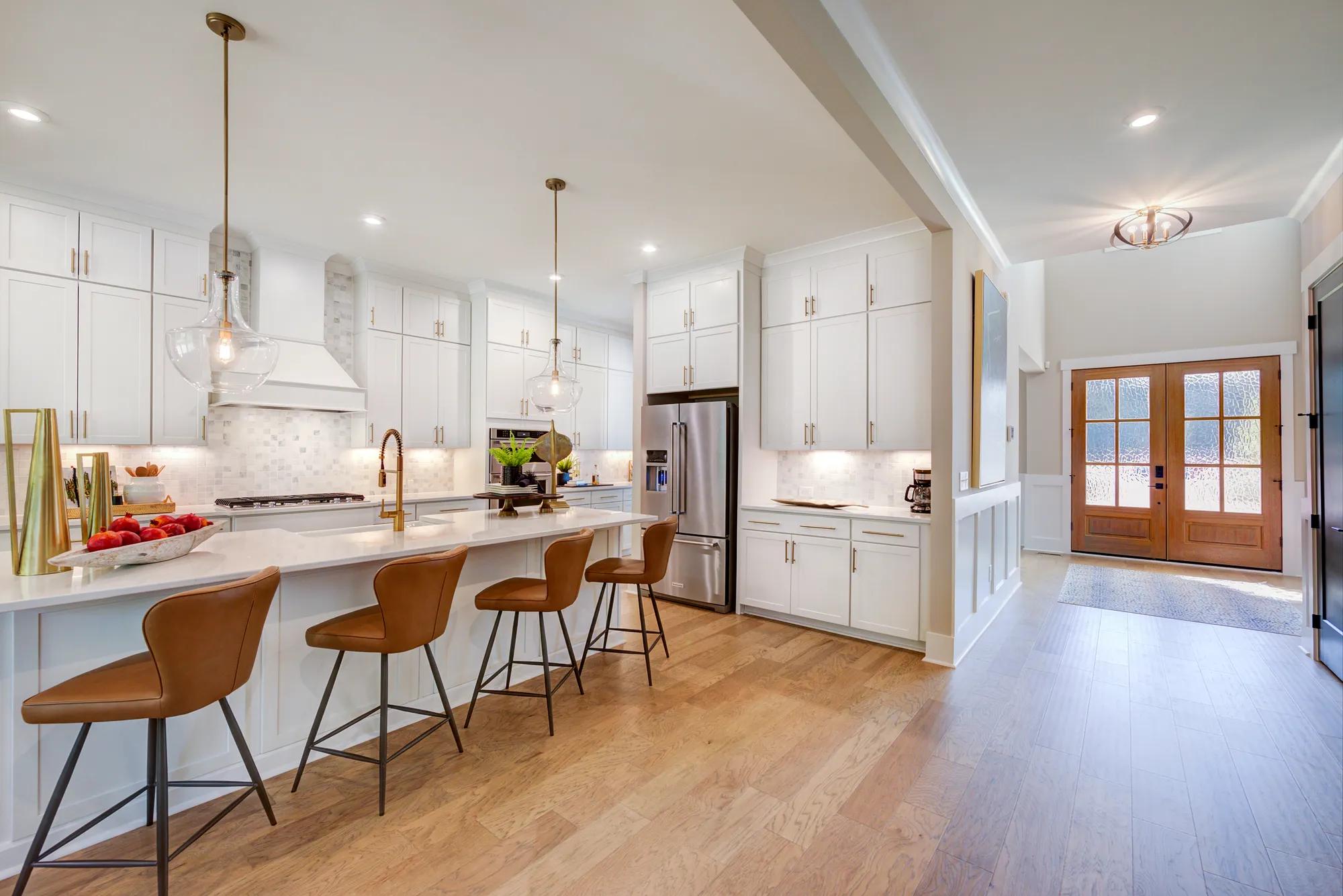 custom Drees home open layout kitchen