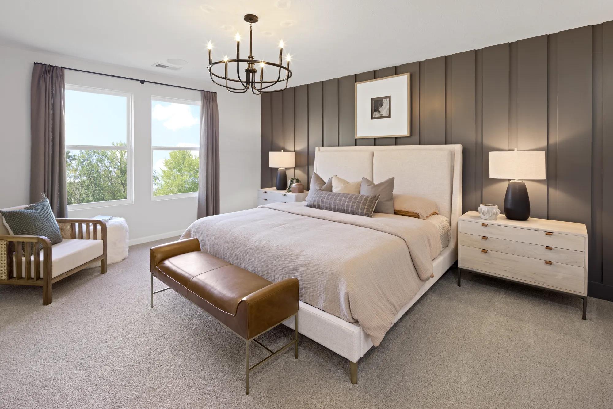 Primary Suite with accent wall