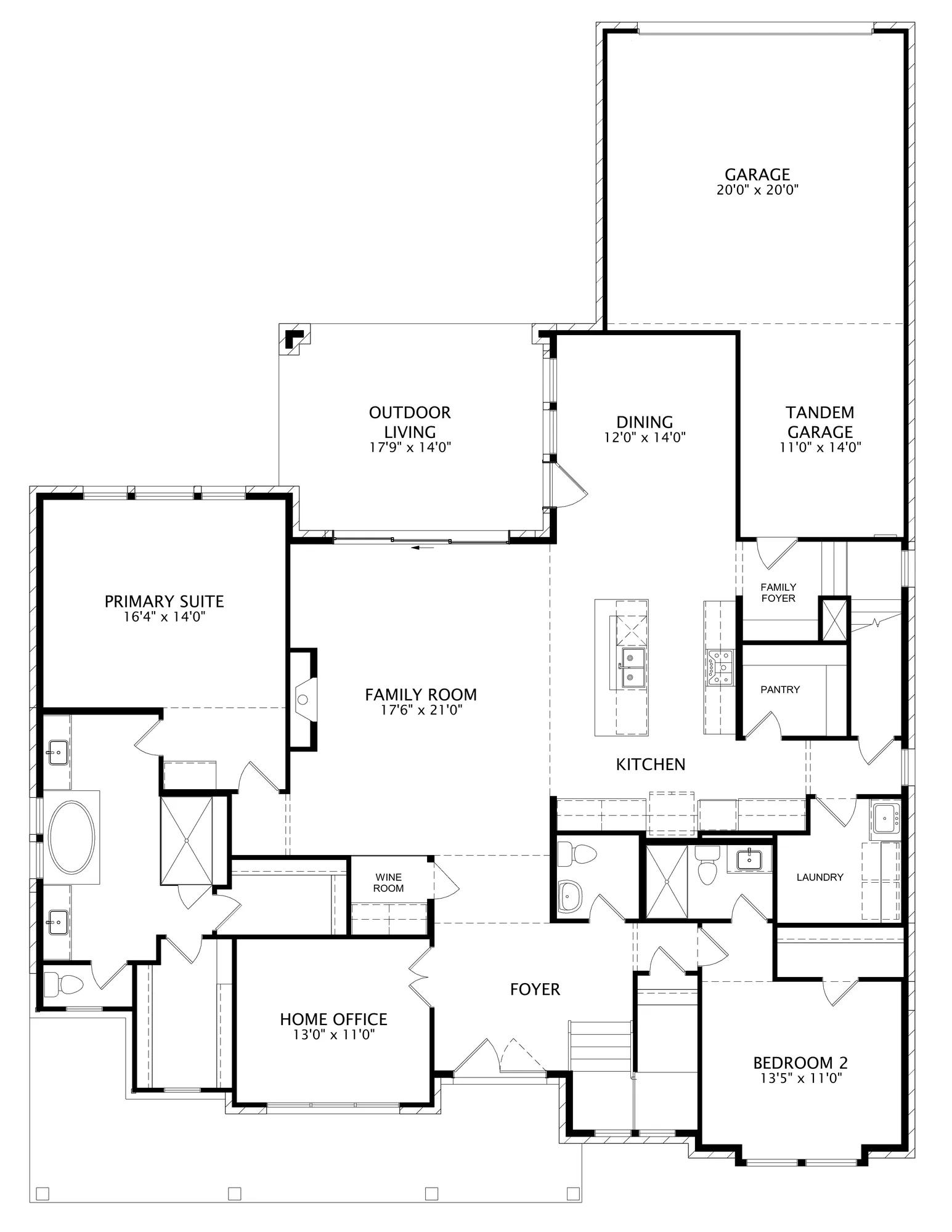REMINGTON floor plan drawing