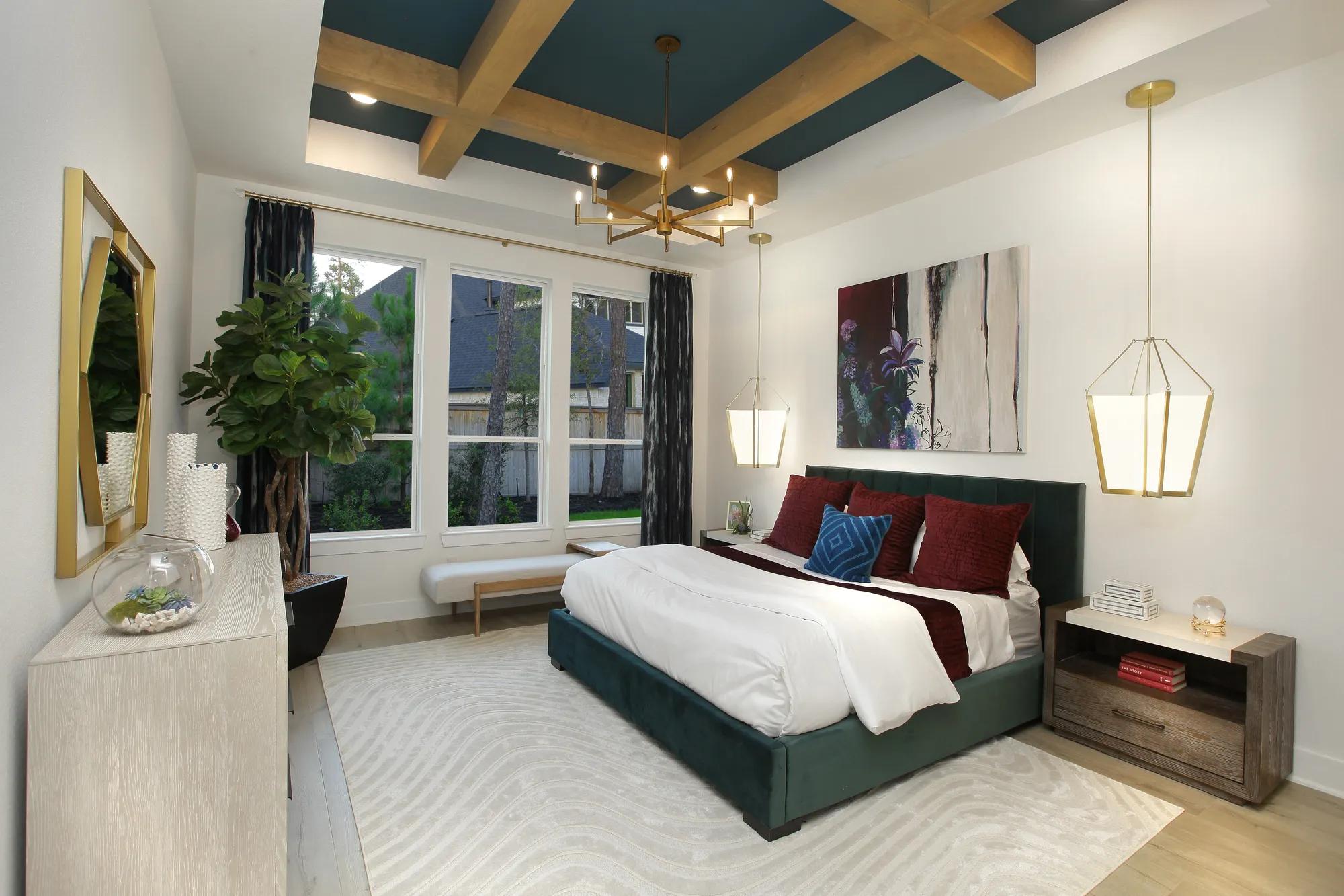 Primary Suite with beam ceiling