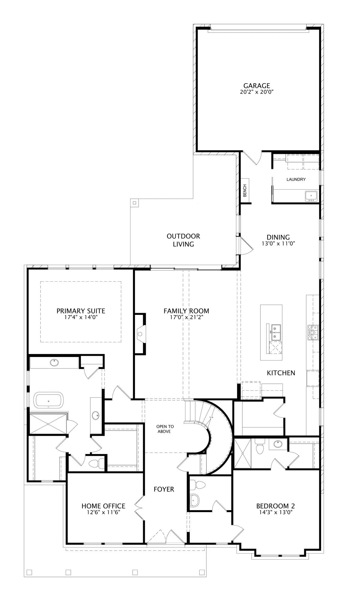 Benson floor plan drawing