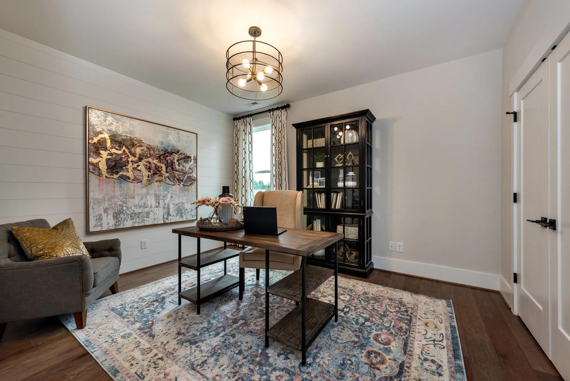 bedroom being used as office