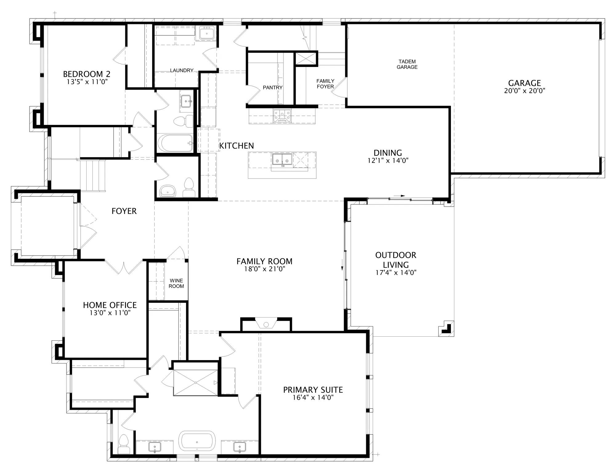 Remington floor plan drawing