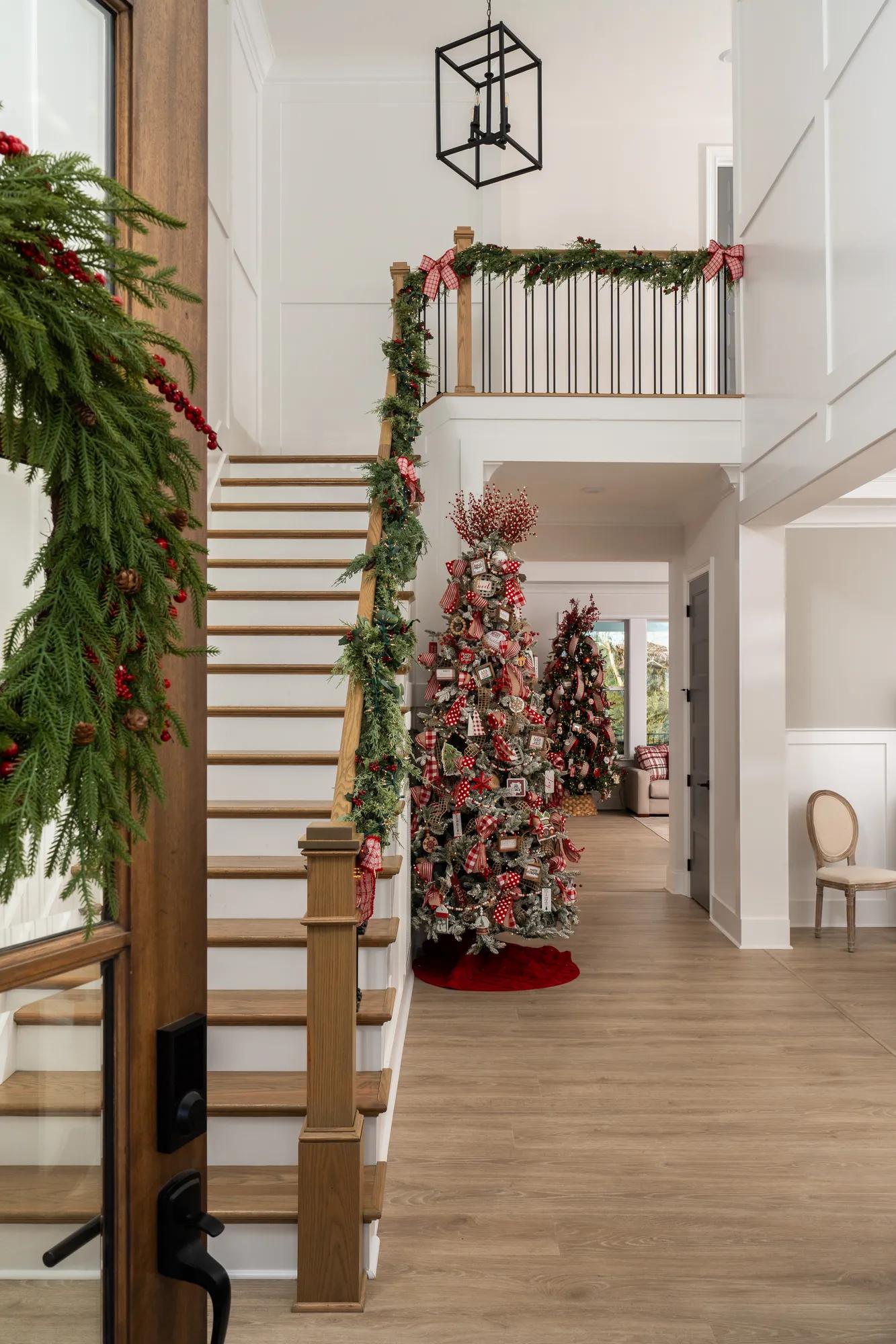 Stacey Collins- Holiday decorated custom Drees home