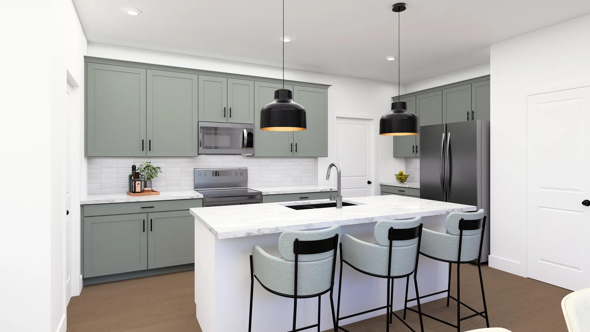 new townhome kitchen