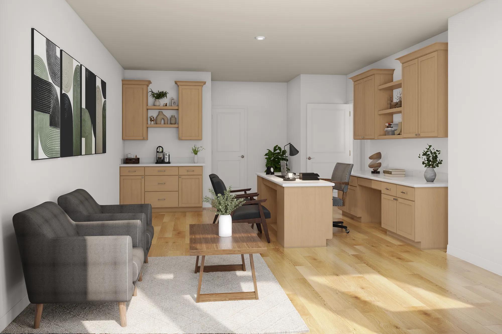 New construction townhome live-work space