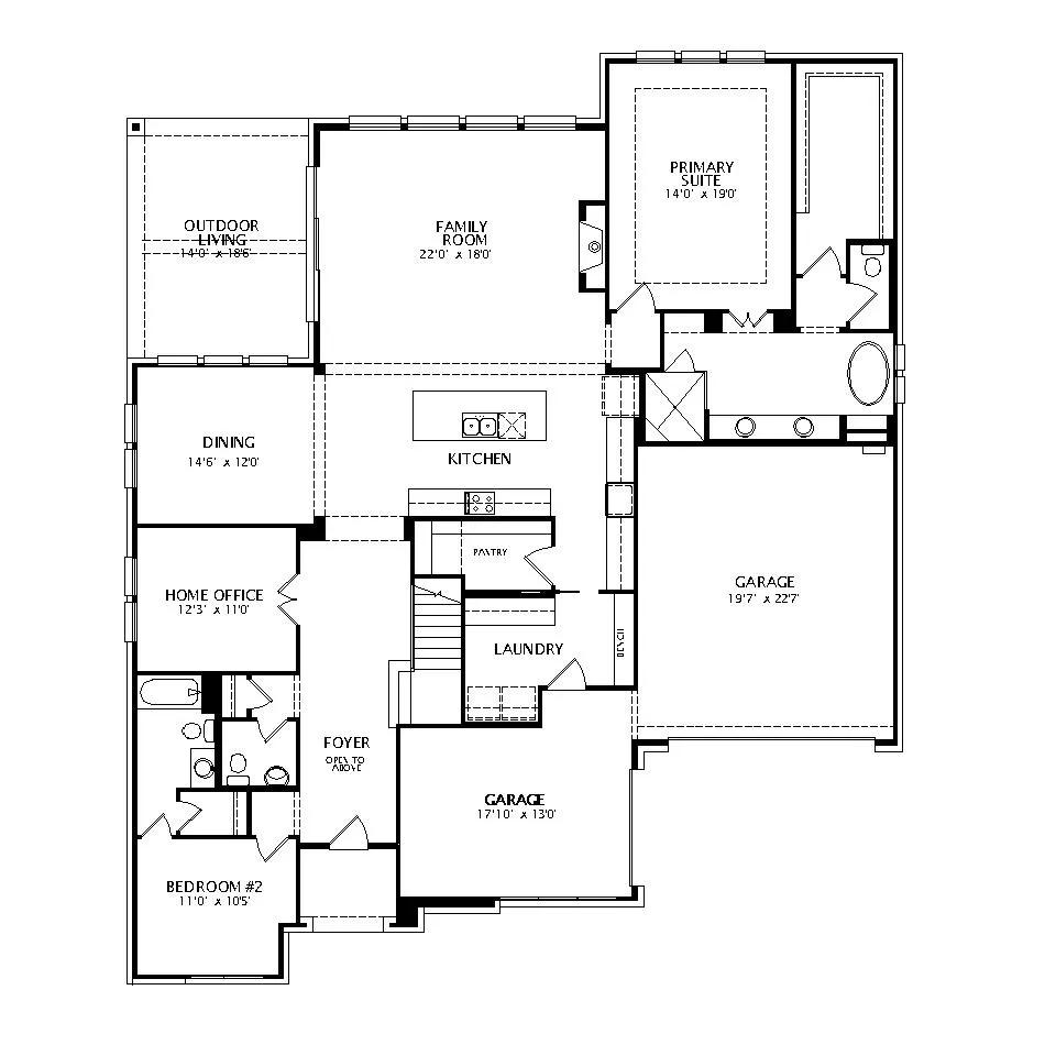 Brookdale II floor plan drawing