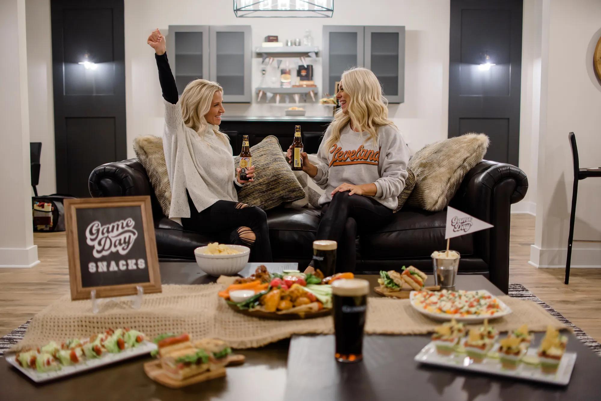 A game day themed event in a gorgeous custom home