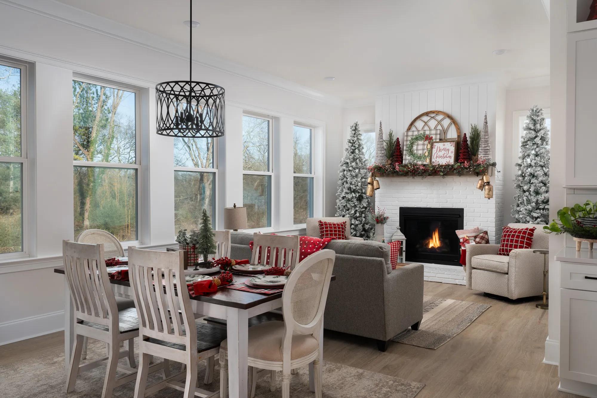 Stacey Collins- Holiday decorated custom Drees home