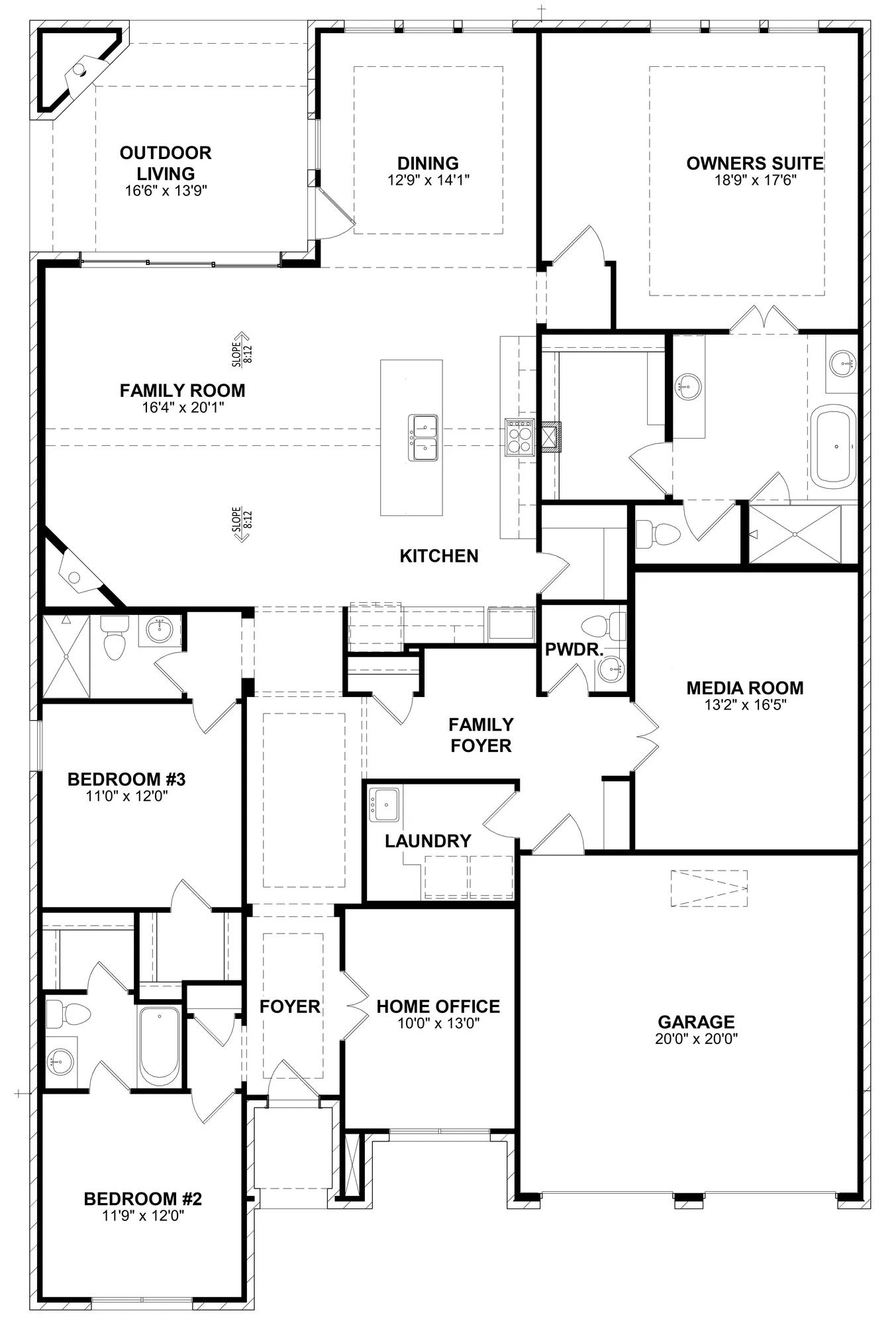 Presley floor plan drawing