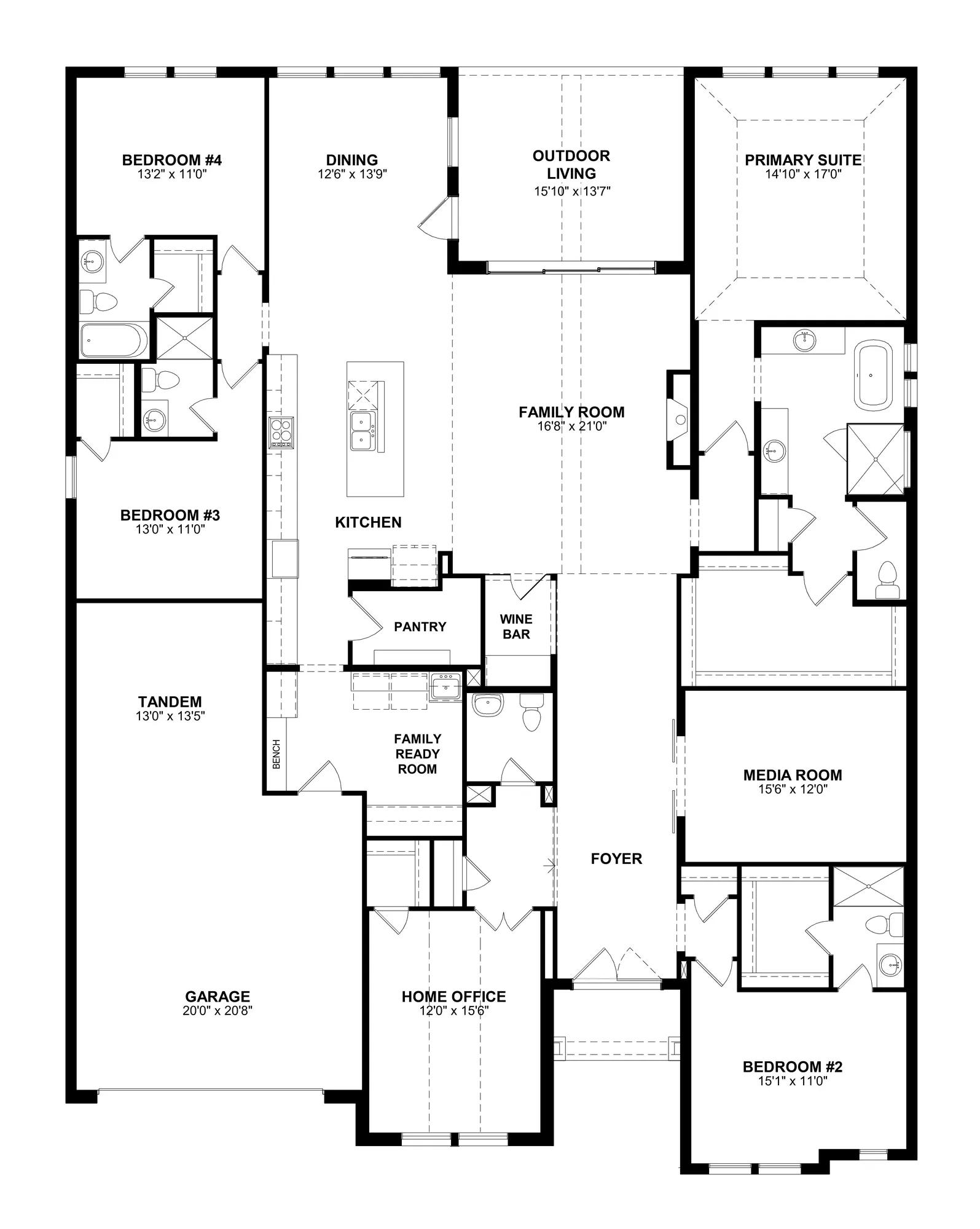 Eastland II floor plan drawing