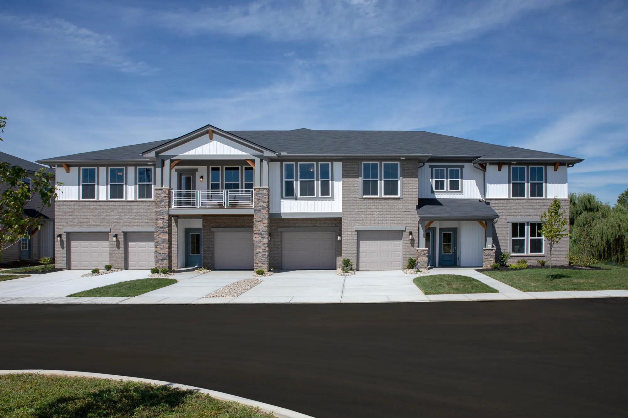 townhome building with multiple units