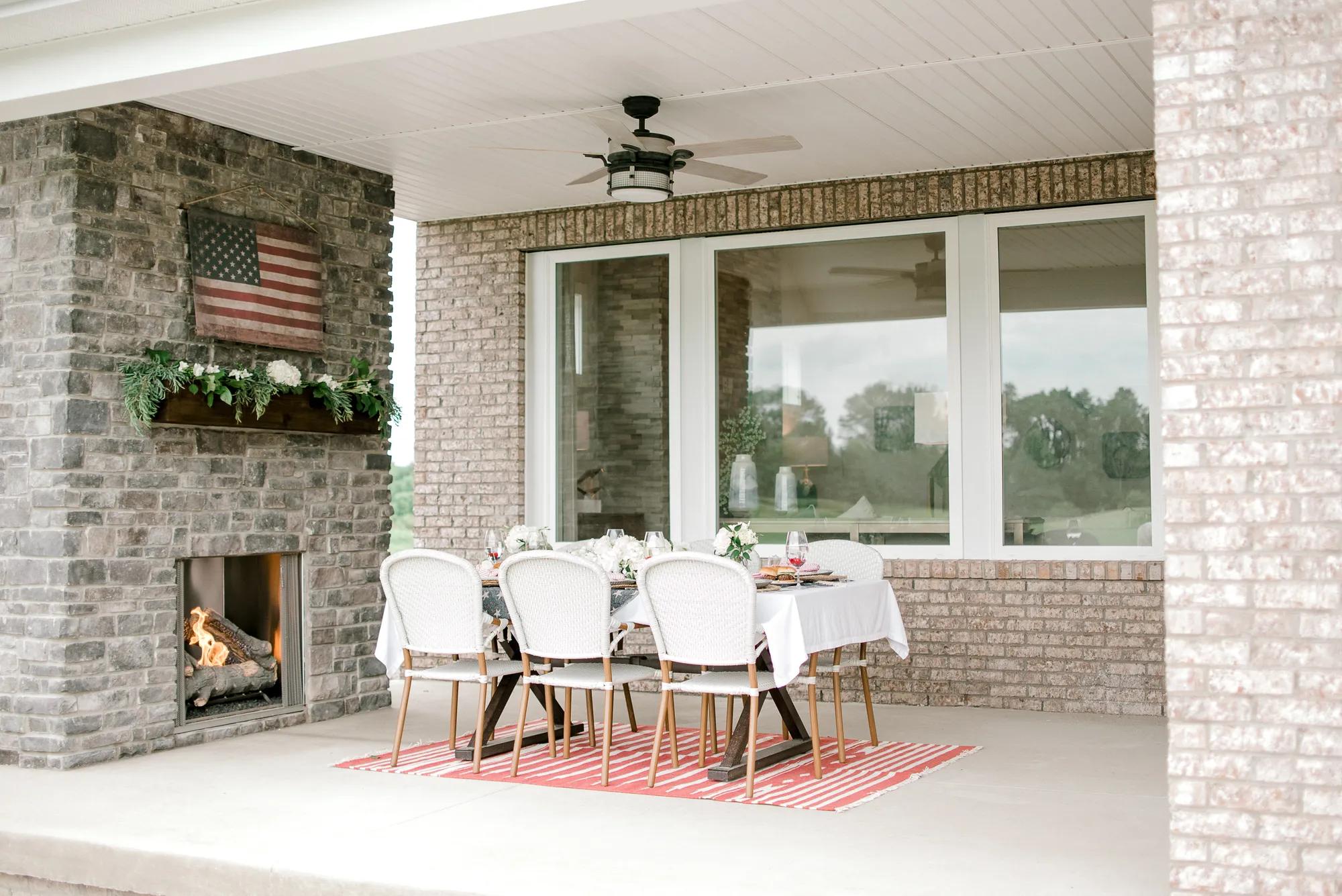 A patriotic 4th of July celebration in a custom Drees Home