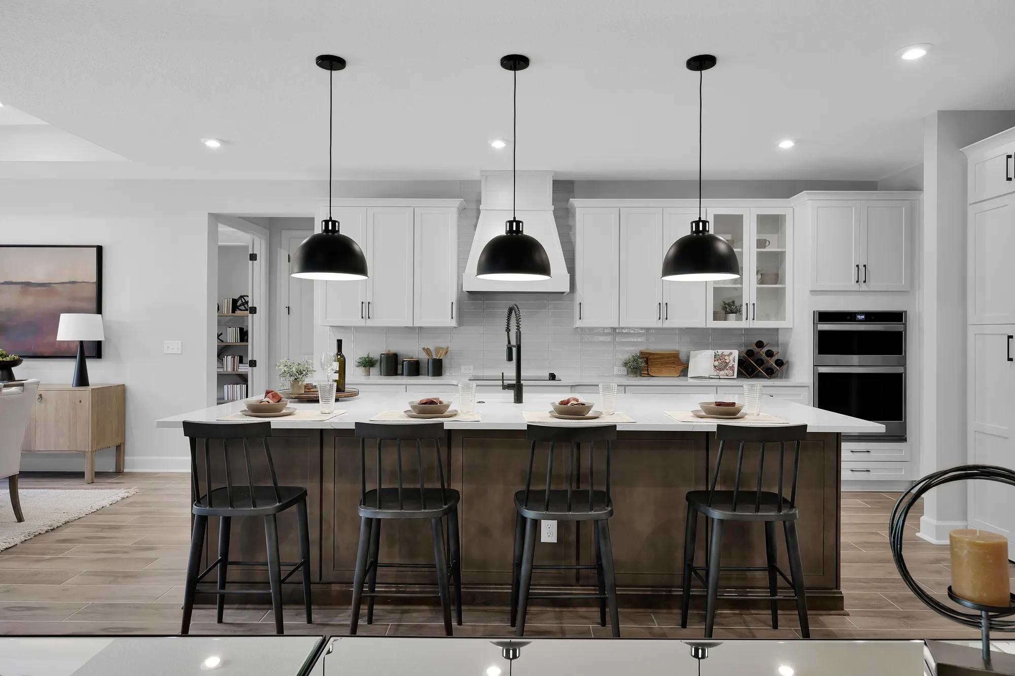 kitchen with large island