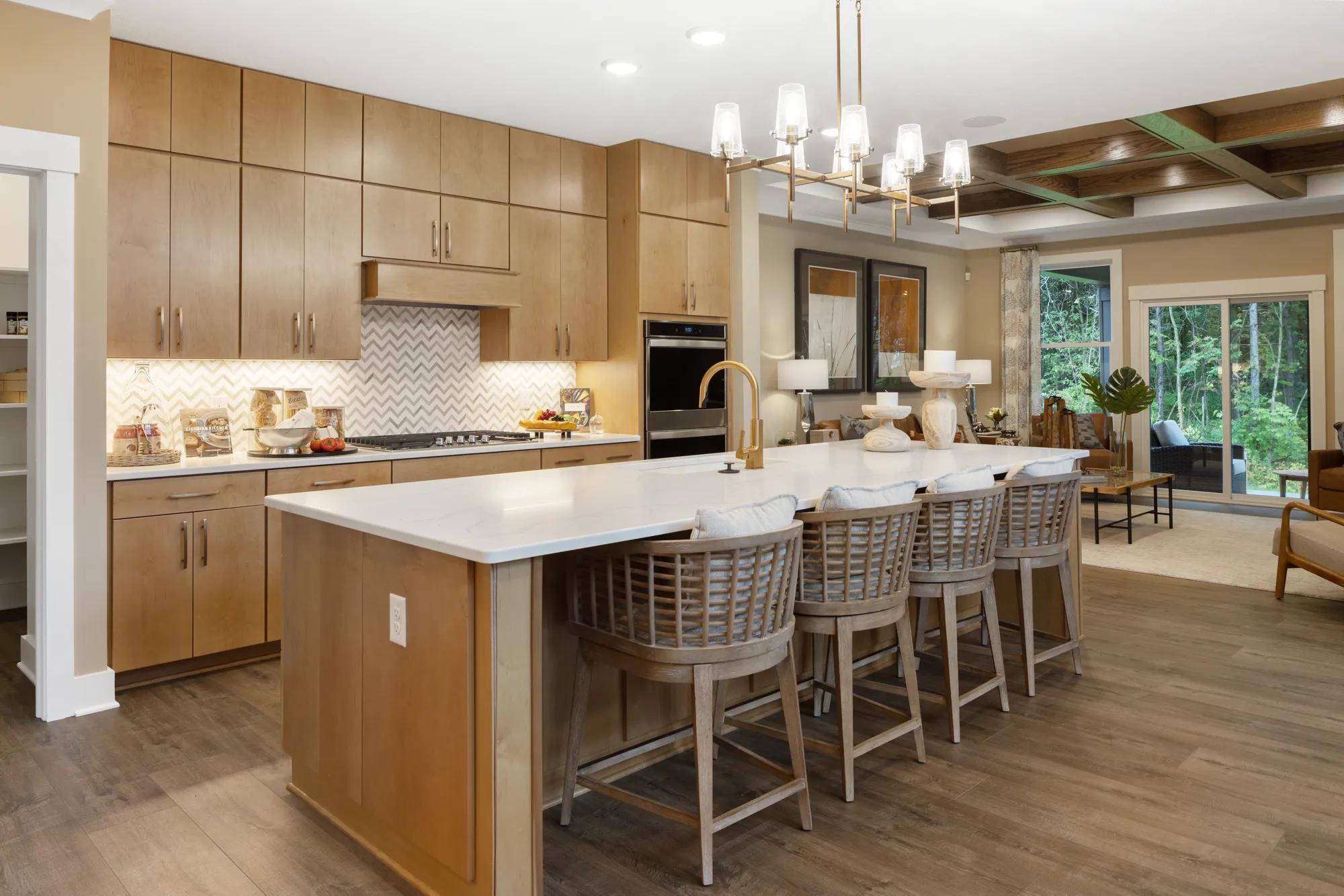 kitchen island with seating for four