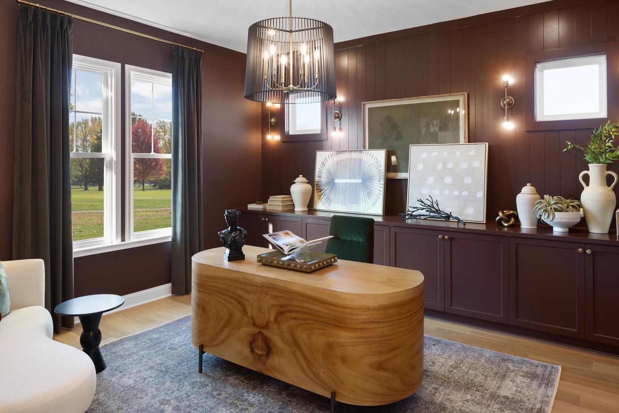 Drees home office with built in storage