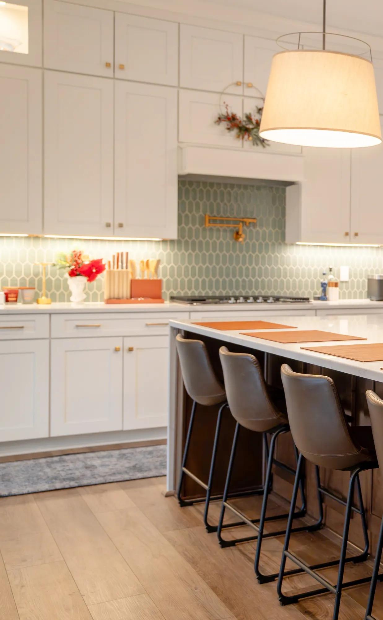 The gorgeous custom kitchen of the Midwest Husbands