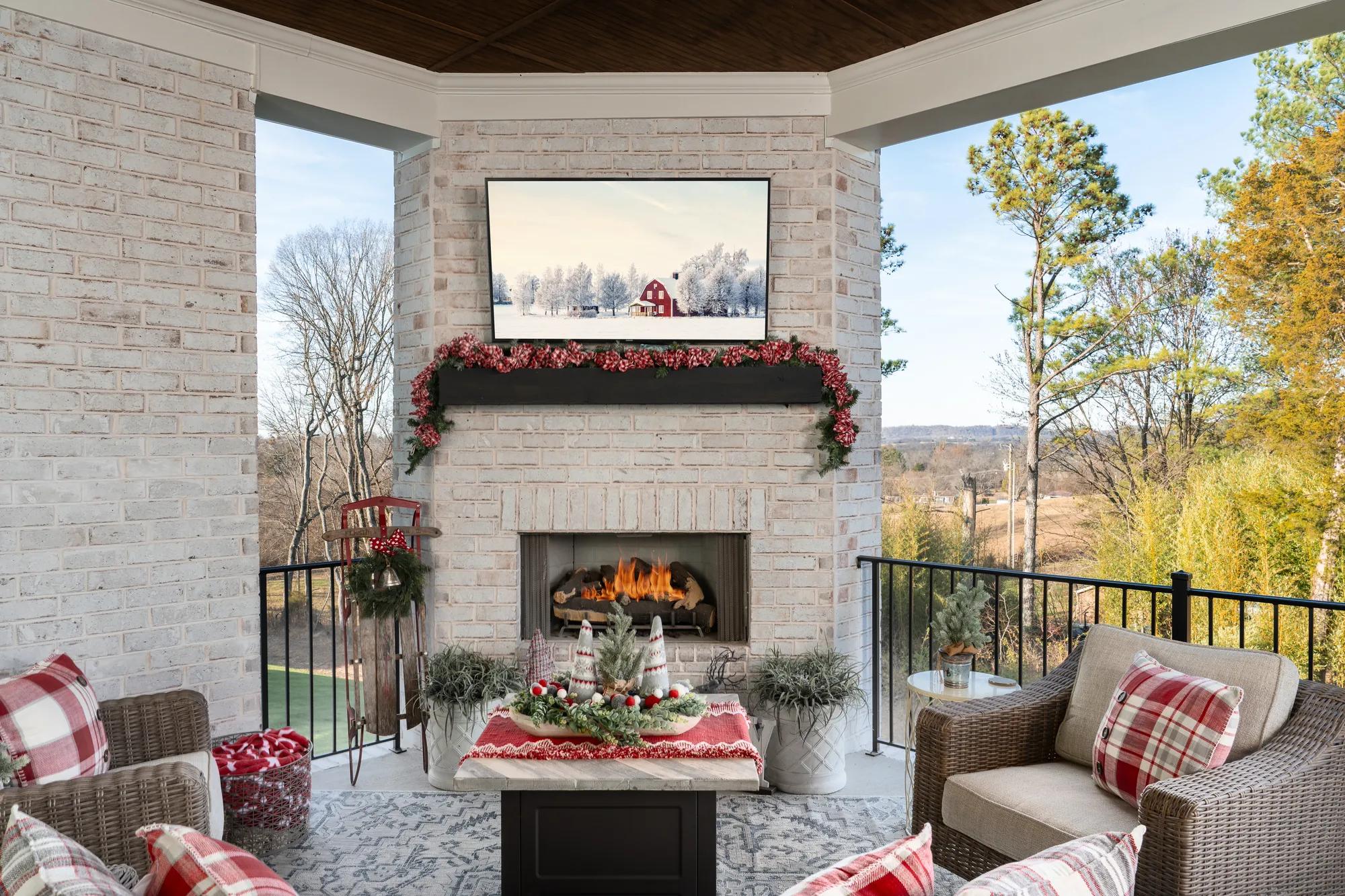 Stacey Collins- Holiday decorated custom Drees home