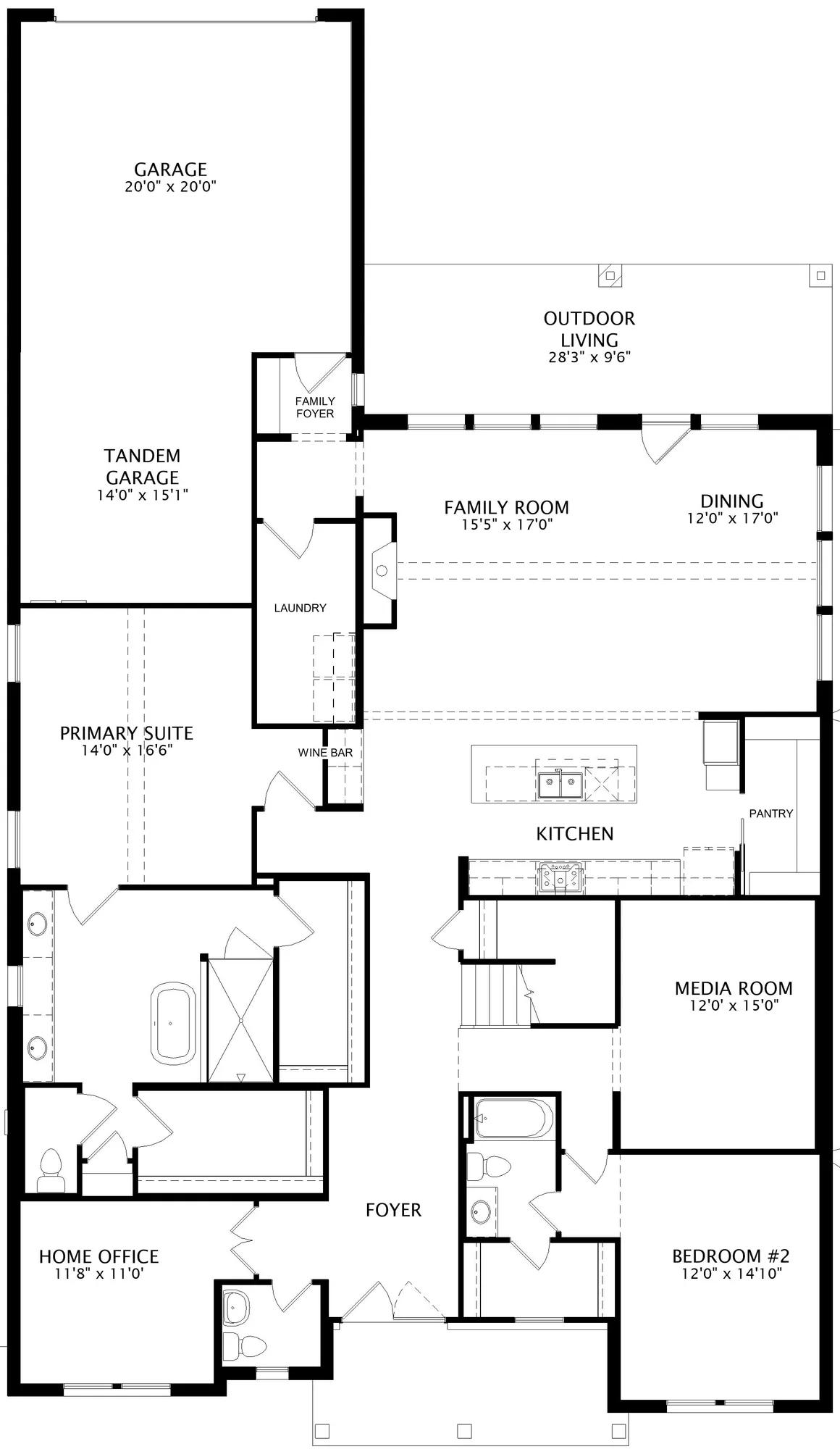 Burkhart floor plan drawing