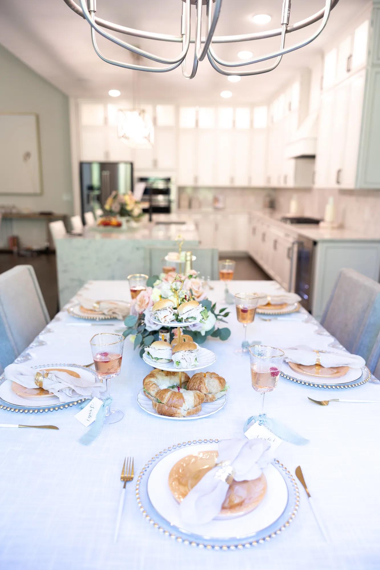 A beautifully decorated place setting in a New Drees Home