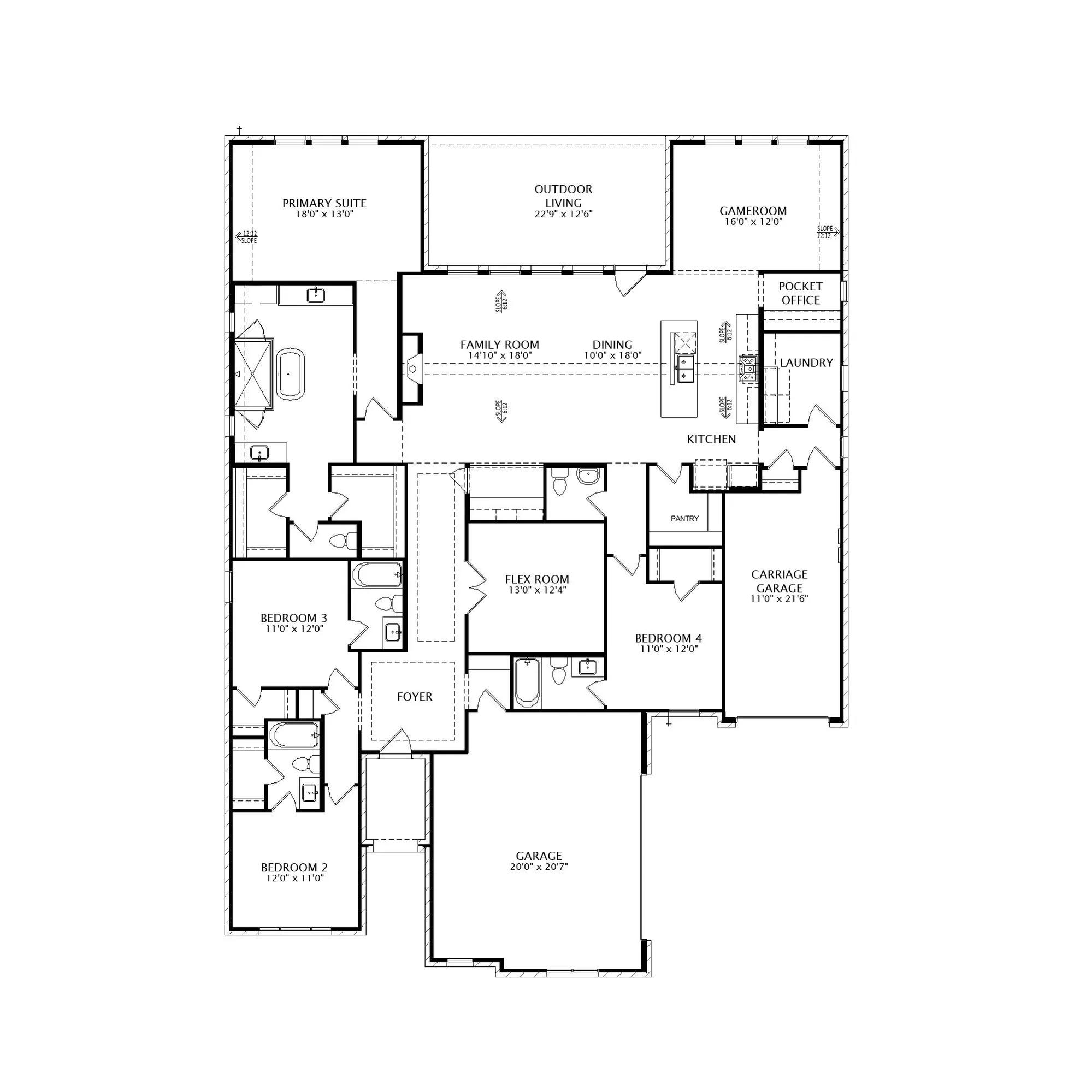 Overlook II floor plan drawing